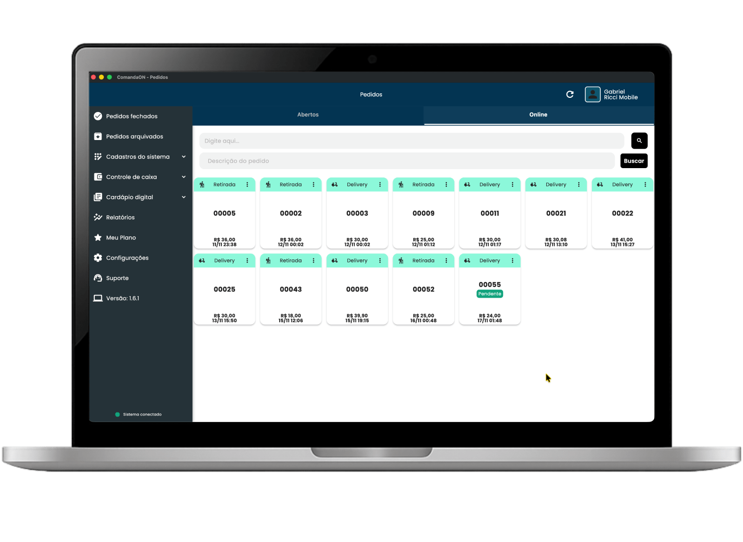 Gestão completa no computador